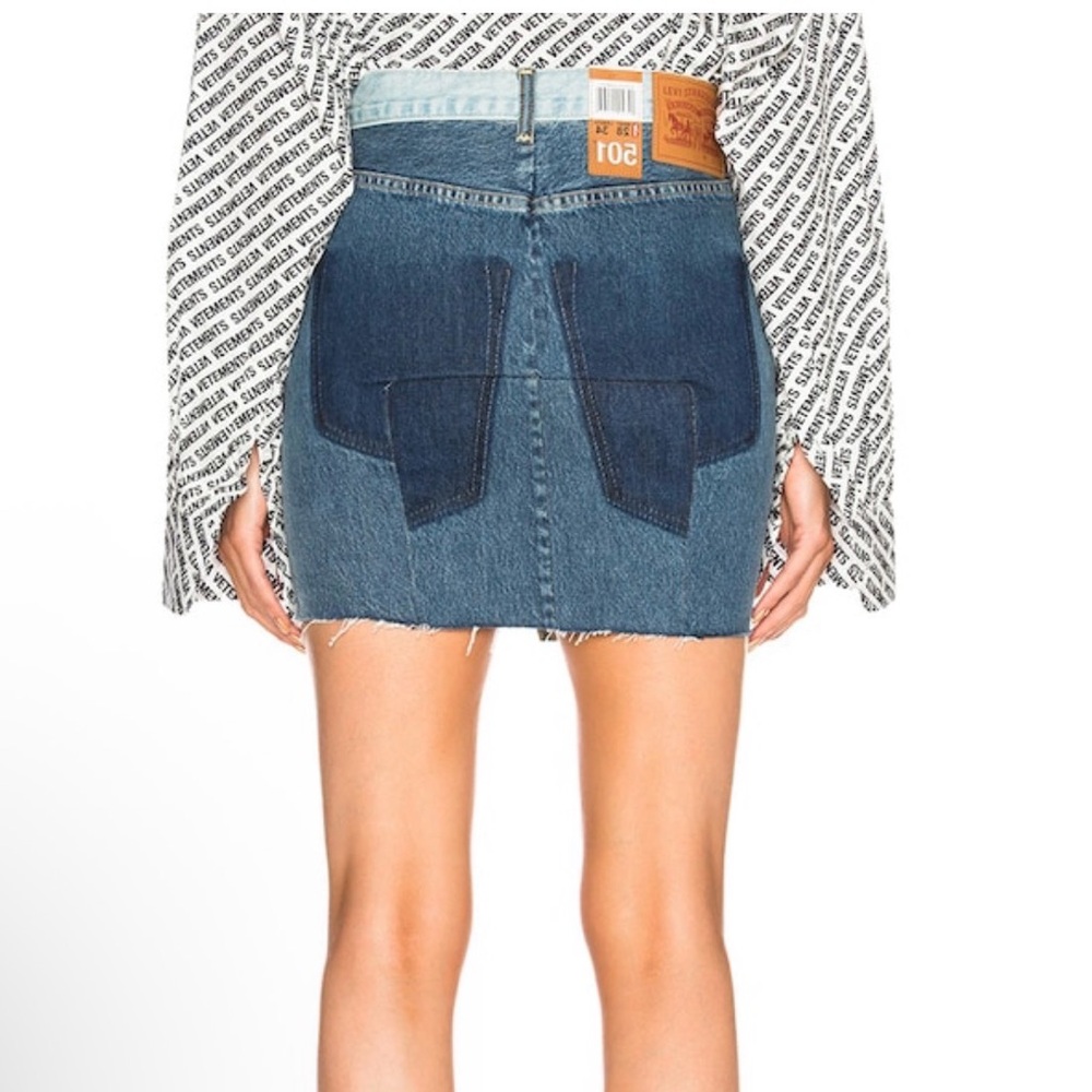Vetements x Levi's Capsule Collab Denim Mini Skirt S